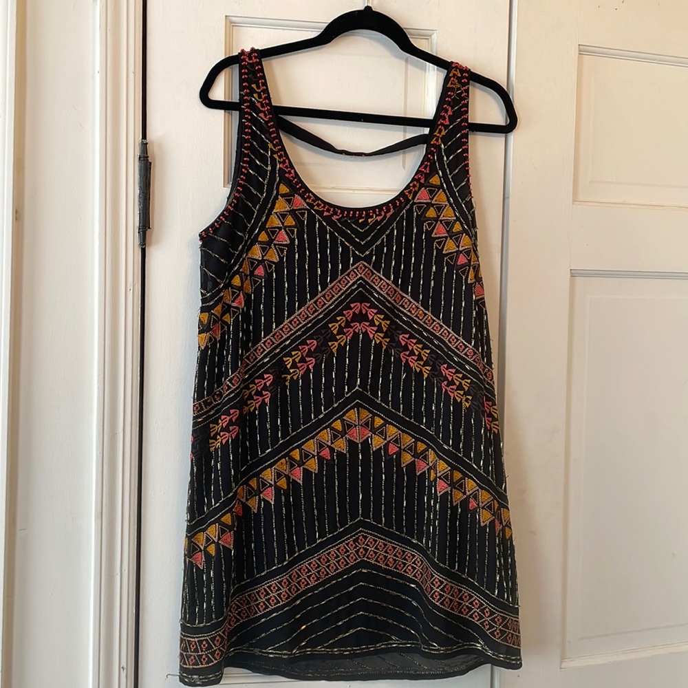 Free People Beaded Mini Dress